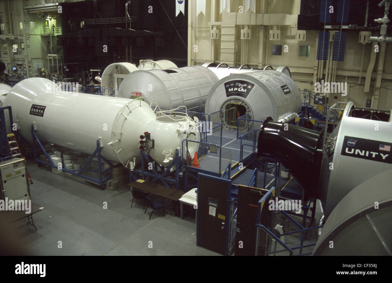 Internationale Raumstation-Trainingsbereich USA Houston Texas Johnson Space Center Stockfoto