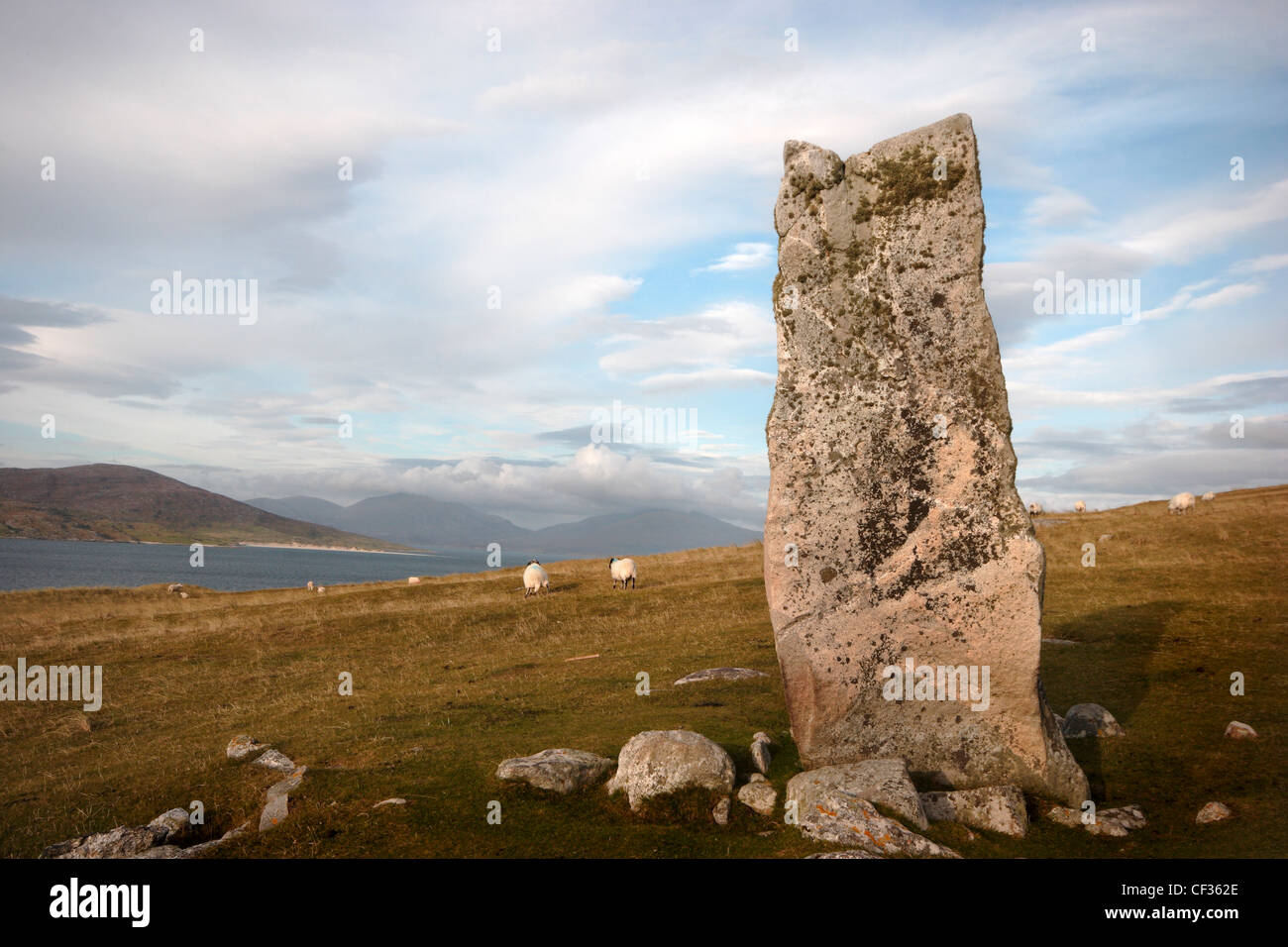 MacLeod Stein. Getönte Aufnahmen von Teilen der Insel dienten von Stanley Kubrick als die Oberfläche des Jupiter in den Film 2001: A Stockfoto