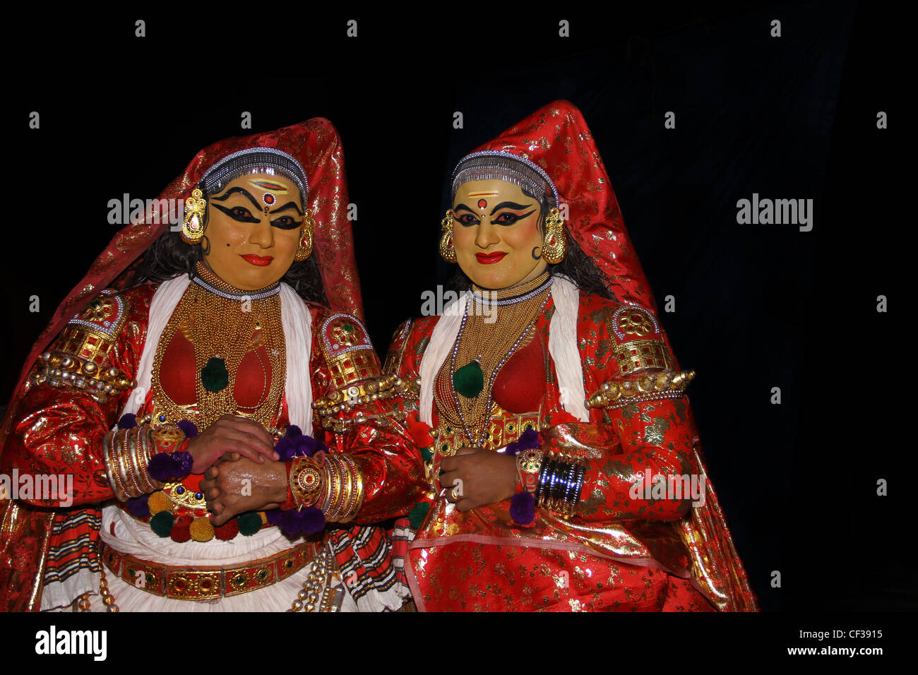 Kathakali traditionellen Tanzform von Kerala Stockfoto