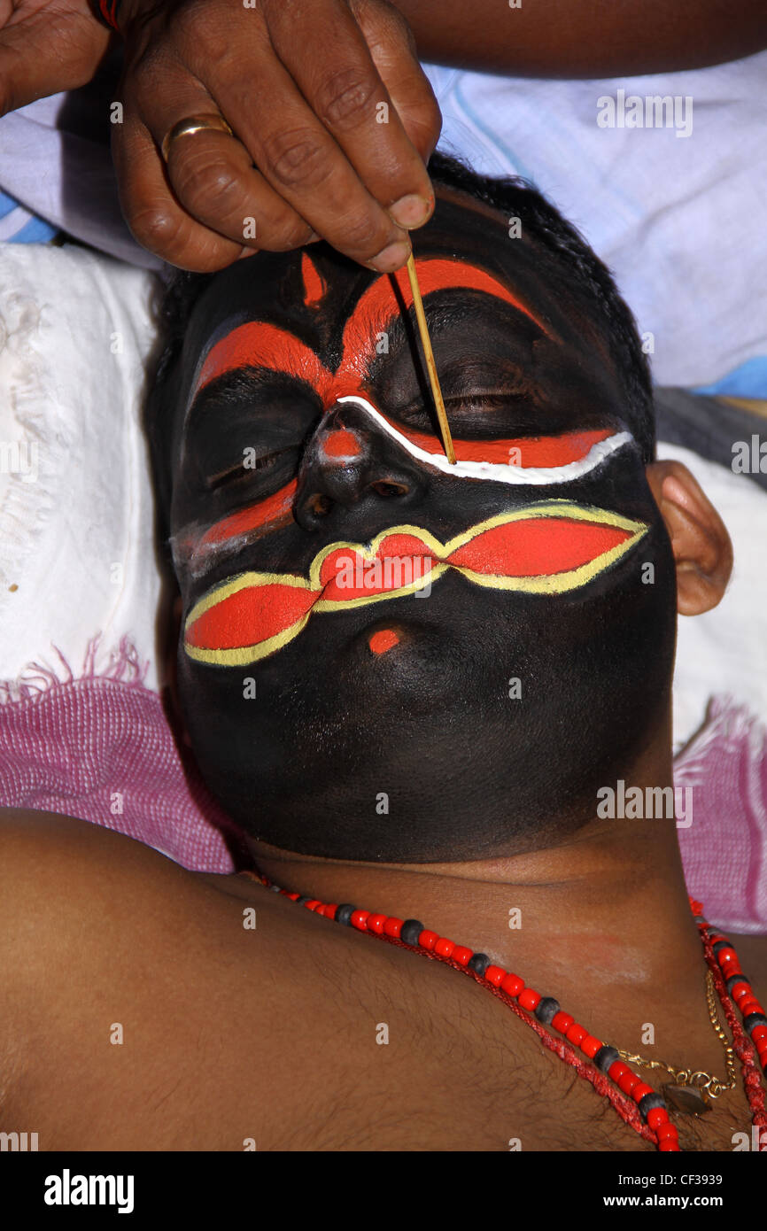 Kathakali traditionellen Tanzform von Kerala Stockfoto