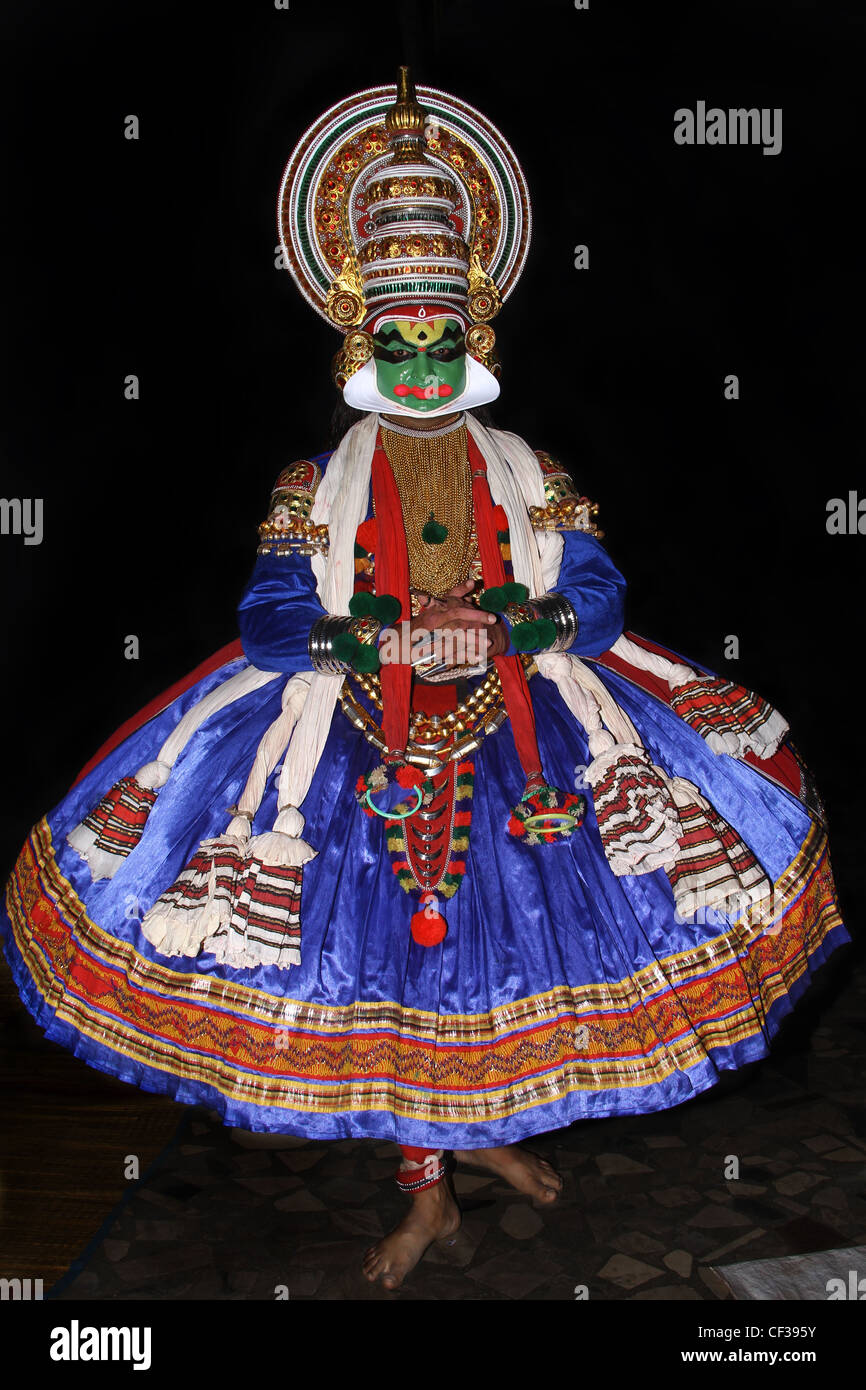 Kathakali traditionellen Tanzform von Kerala Stockfoto