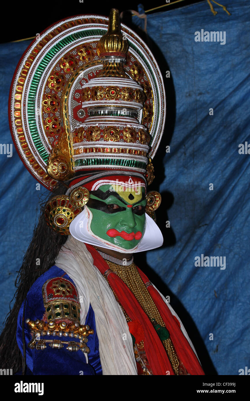 Kathakali traditionellen Tanzform von Kerala Stockfoto