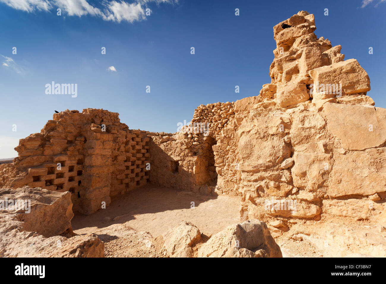 Israel, Festung Masada, der Taubenschlag in Masada Stockfoto