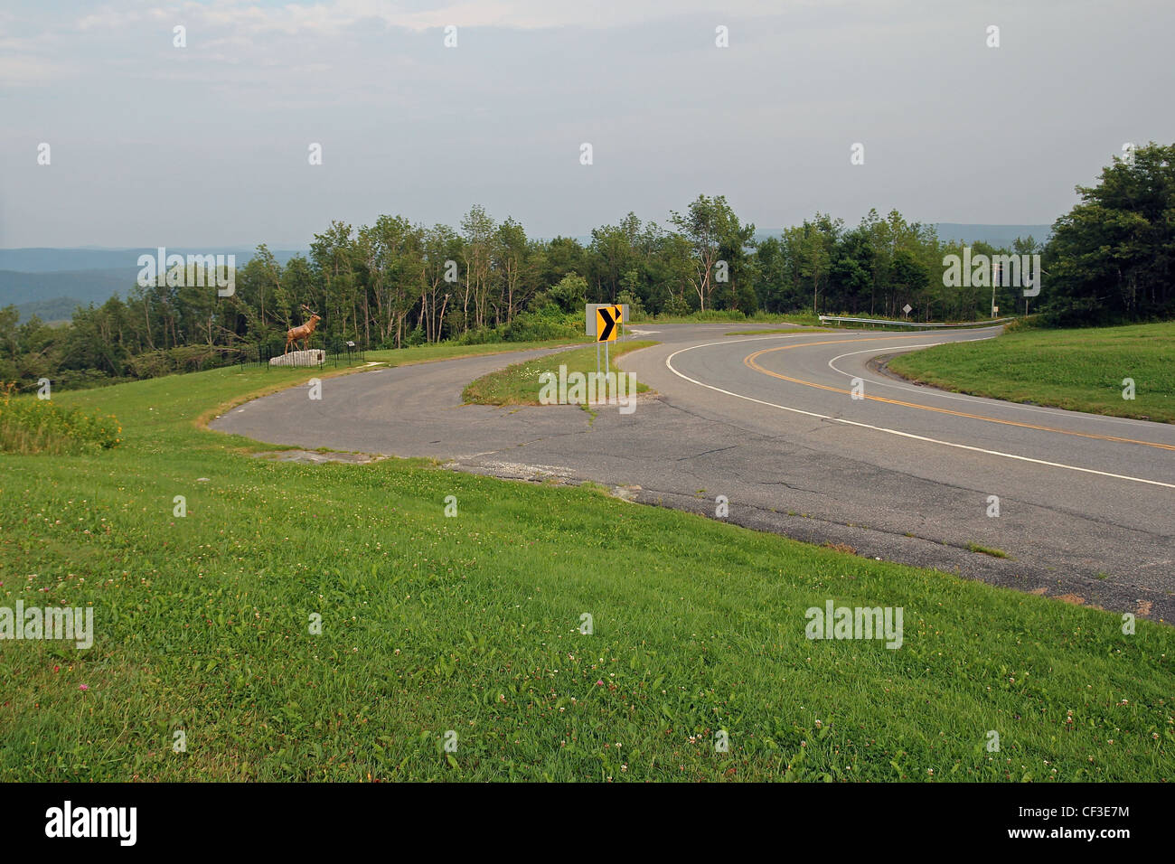 Route 2 im Westen von Massachusetts Stockfoto