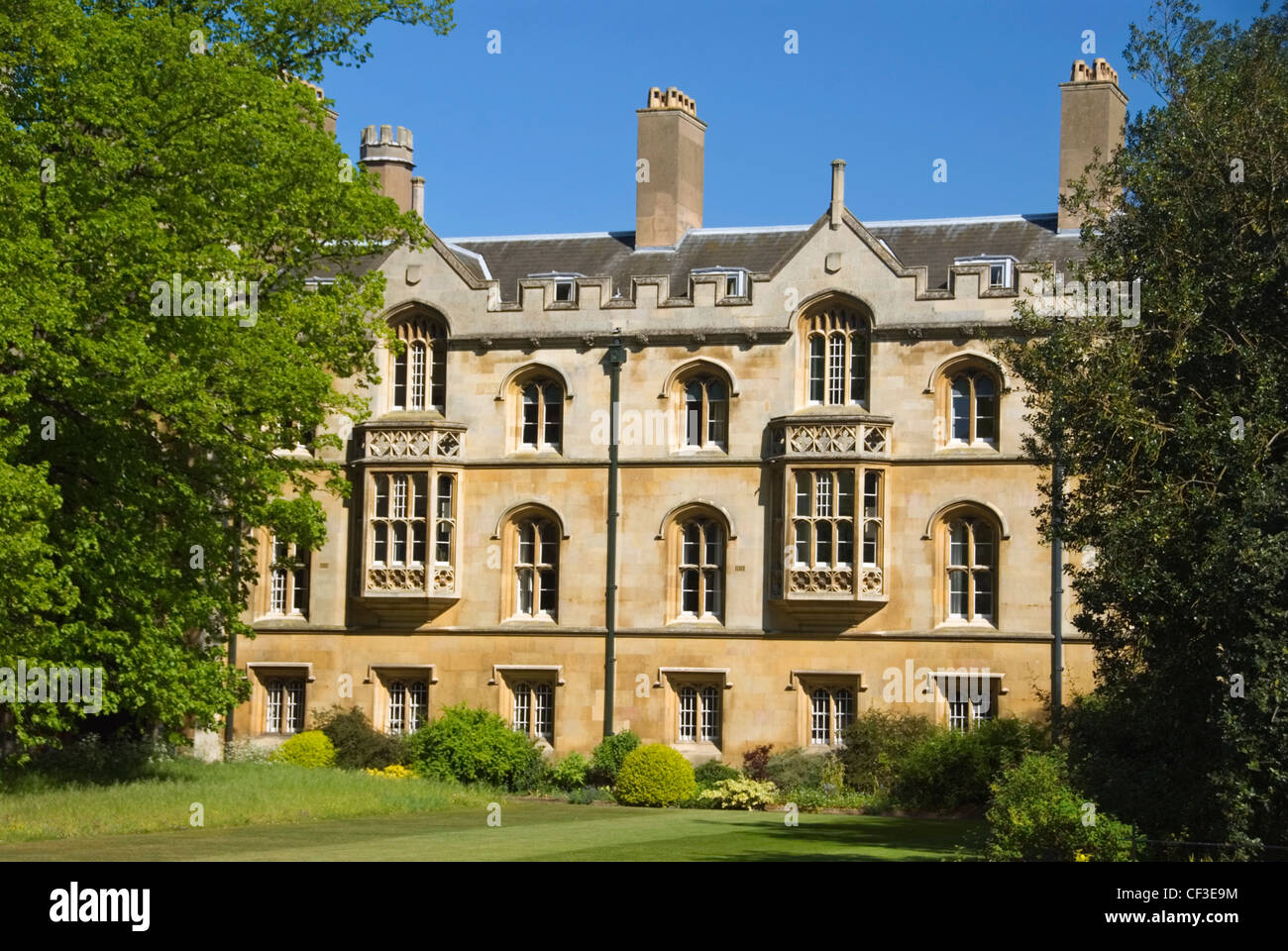 Die Anlage und die Gärten des Clare College in Cambridge. Clare College gegründet 1326 ist das zweite älteste von Cambridge ist dreißig Stockfoto