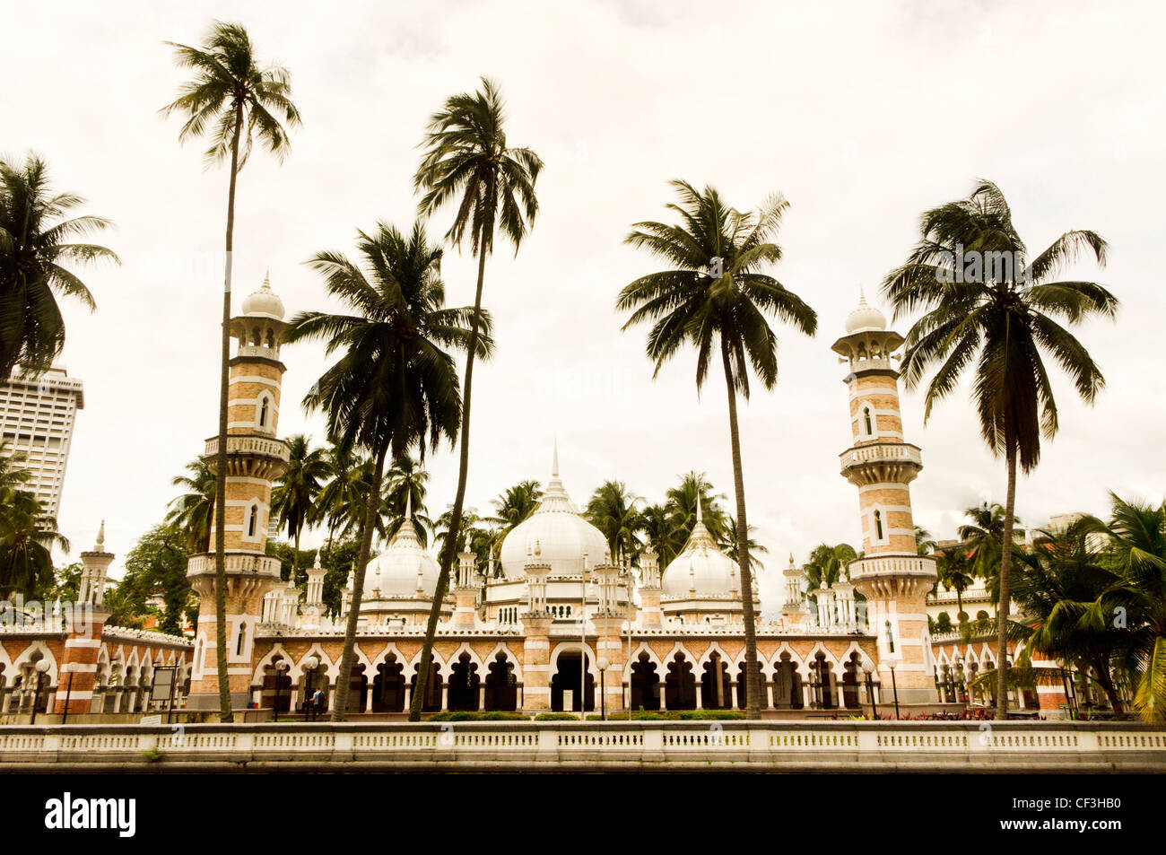 Masjid Jamek, in Kuala Lumpur, Malaysia, Asien. Es ist eine der ältesten Moscheen in Kuala Lumpur, Malaysia. Stockfoto