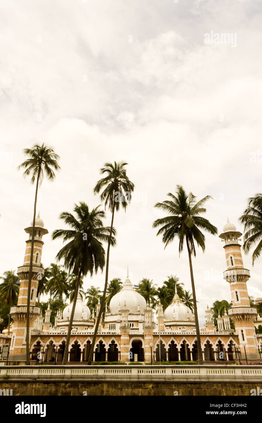 Masjid Jamek, in Kuala Lumpur, Malaysia, Asien. Es ist eine der ältesten Moscheen in Kuala Lumpur, Malaysia. Stockfoto