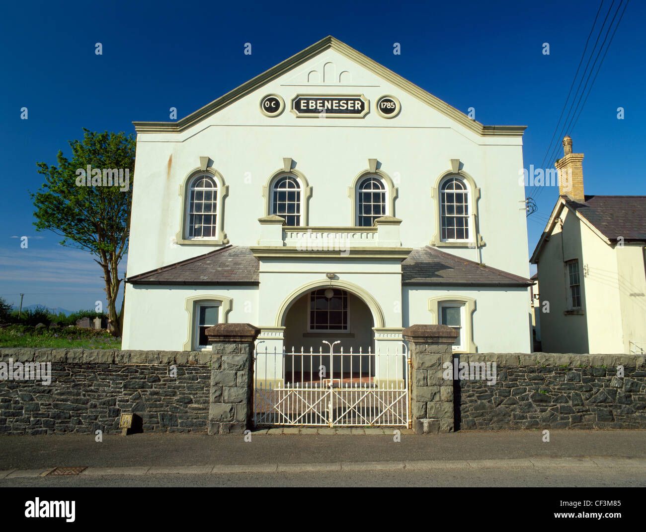 Capel Ebeneser (hebräische Eben-Ezer: Stein der Hilfe), calvinistische Methodist Kapelle 1785 gegründet und später wieder aufgebaut, in der klassischen Stockfoto