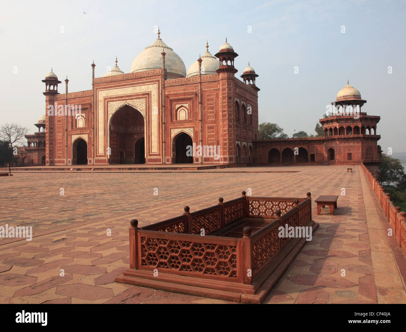 Indien, Uttar Pradesh, Agra, Taj Mahal, Moschee, Stockfoto