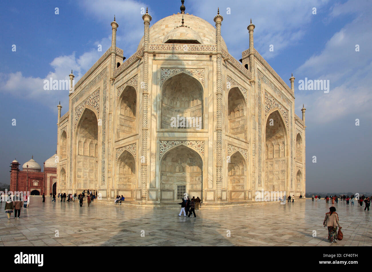 Indien, Agra, Uttar Pradesh, Taj Mahal; Stockfoto