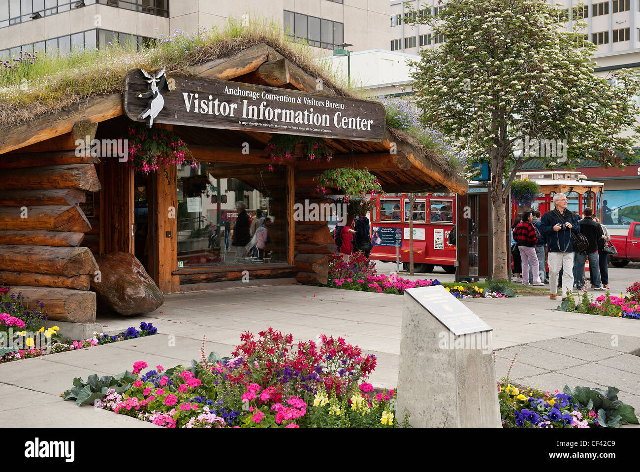 Besucherzentrum, Anchorage, Alaska, USA Stockfoto