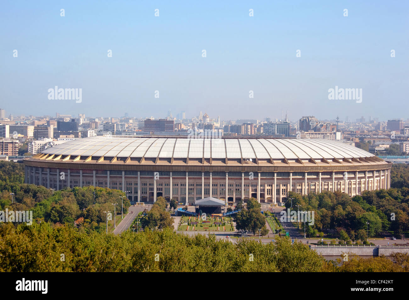 5. SEPTEMBER Moskau Grand Sport Arena Olympic Complex Luzhniki 5. September 2009 Moskau Russland Arena Luzniki hat größte Welt Stockfoto