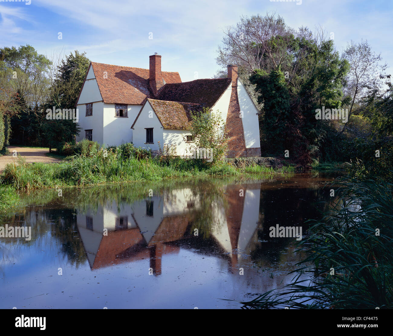 Lott Hütte im Sommer. Stockfoto