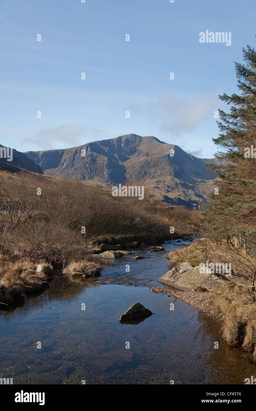 Snowdonia-Nationalpark, Y Garn, Llyn Ogwen, Wales Stockfoto