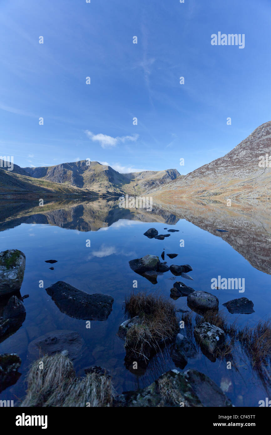 Snowdonia-Nationalpark, Y Garn, Llyn Ogwen, Wales Stockfoto