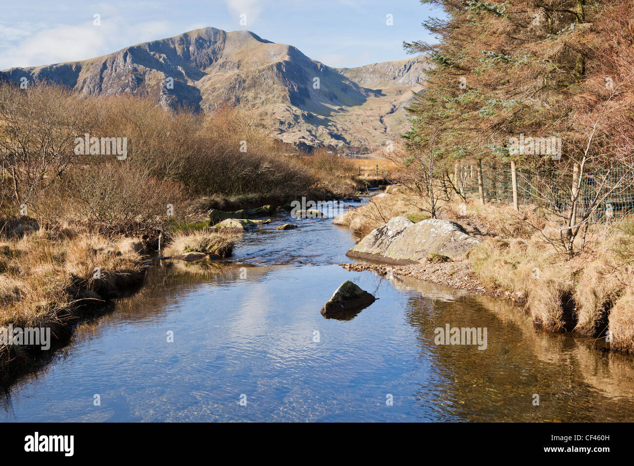 Snowdonia-Nationalpark, Y Garn, Llyn Ogwen, Wales Stockfoto
