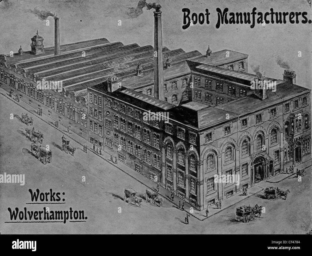 Werke von James Baker und Söhne Ltd., Boot-Hersteller, Wolverhampton, 1898  Stockfotografie - Alamy