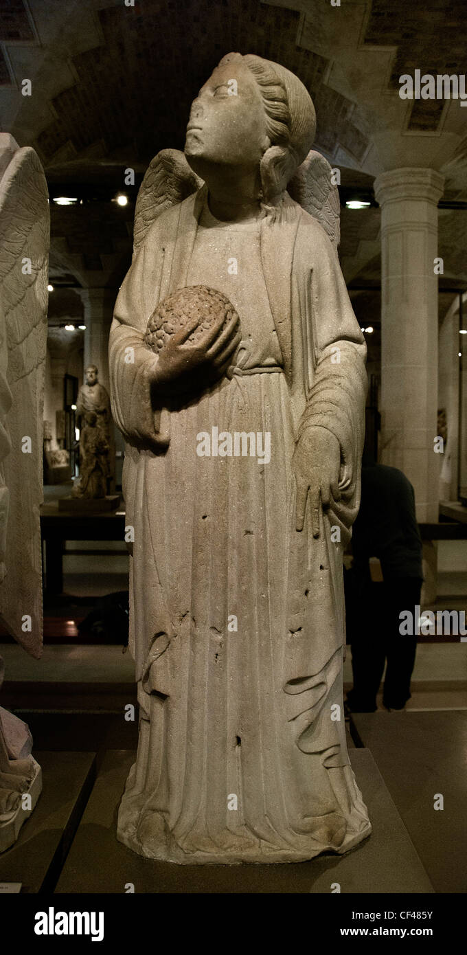 Personnifications des Quatre Vertus Cardinales - Personifikationen der vier Kardinaltugenden 14 Cent Italien italienische Louvre Stockfoto