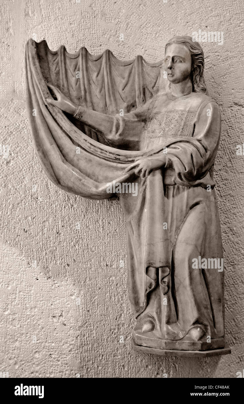 Diakon unter einem Vorhang Toskana 15 Cent Italien Italienisch Stockfoto