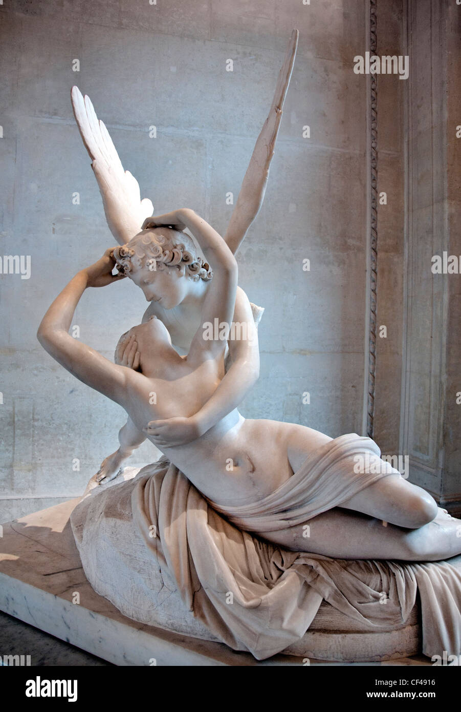PSYCHE ins Leben gerufen durch den Kuss von Eros Angel1793 von Antonio CANOVA 1757-1822 Italien Italienisch Stockfoto