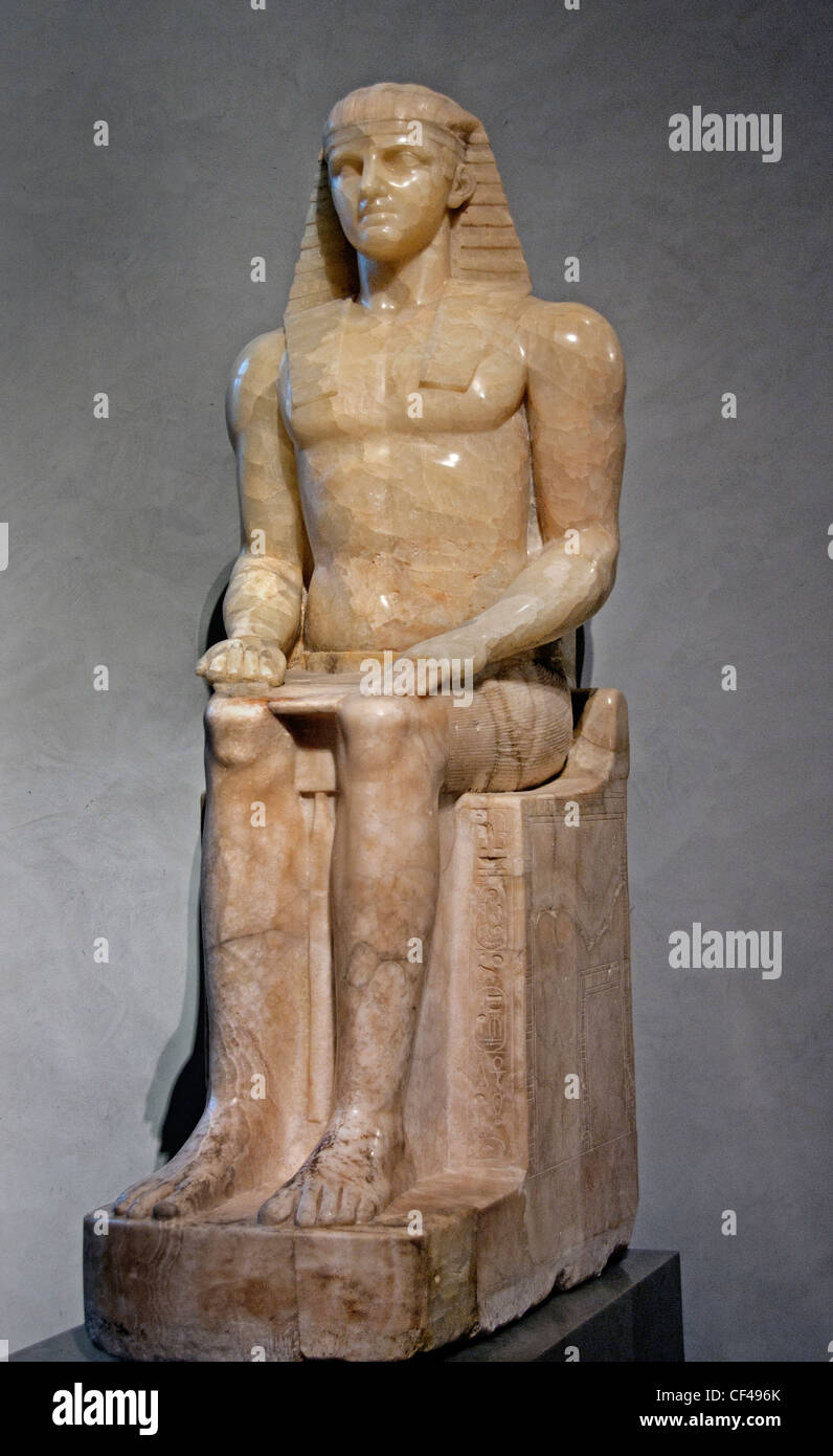 Horus Albani als ägyptische Antinoos die Beine von einer Statue von Ramses II. 1250 v. Chr. restauriert Statue als Antinous18 Cent AD Rom Stockfoto