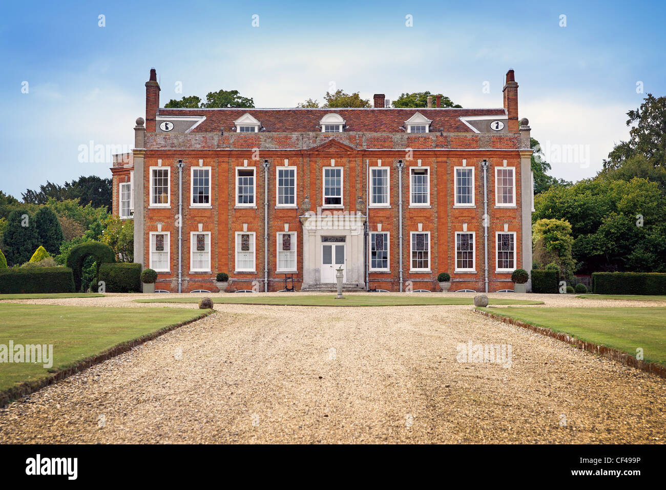 Belchamp Hall ist eine Königin Anne Periode englisches Landhaus im Jahre 1720 erbaut und befindet sich am Rande der das alte Dorf von Belchamp Walter Stockfoto