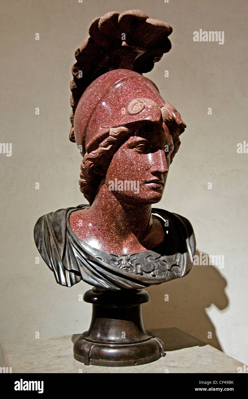 Minerva Sammlungen von Kardinal Mazarin Büste von Alexander dem großen die Büste wahrscheinlich kopieren Mattei Athena 2-17 Cent AD Roman Stockfoto