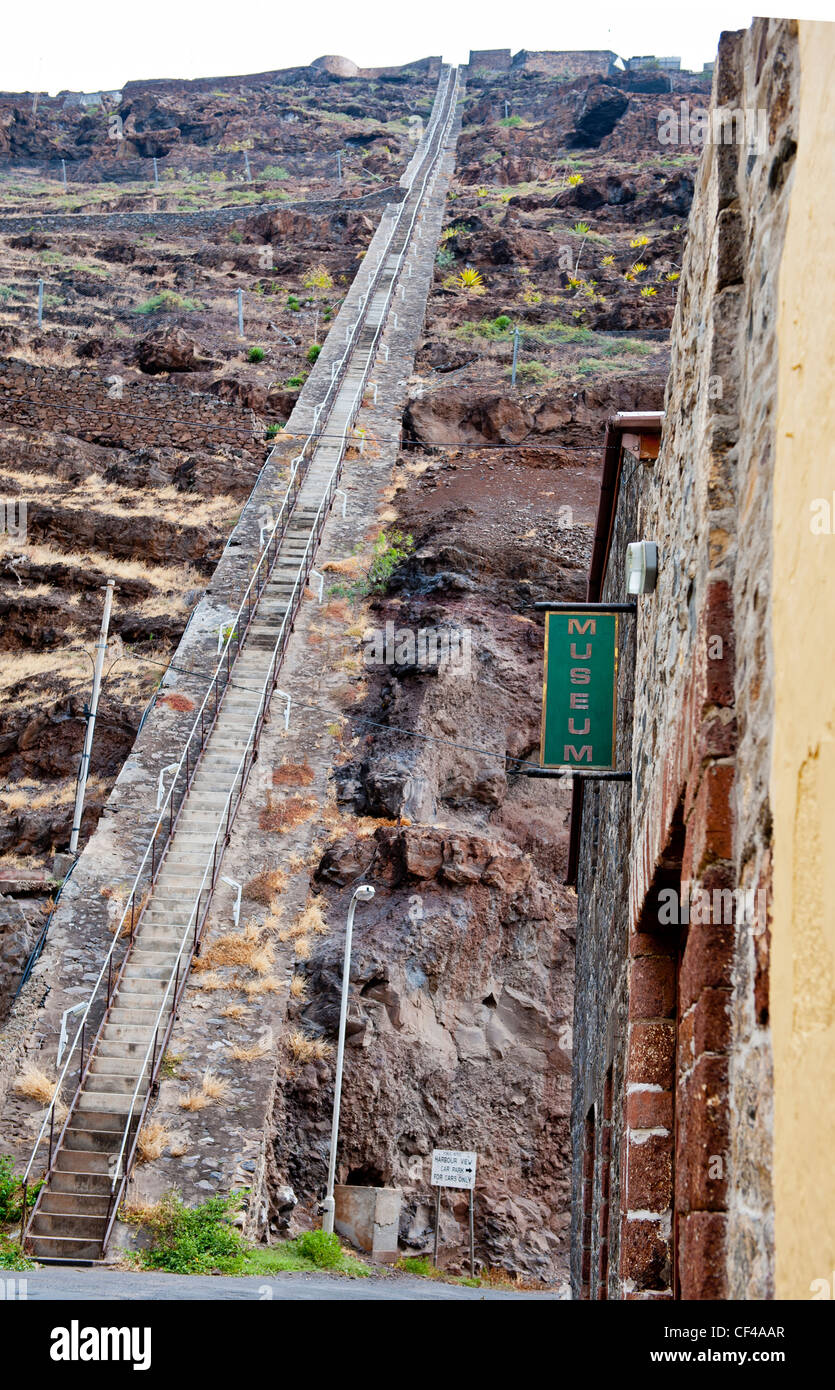 Jacobs Ladder und Museum Insel Jamestown St. Helena im Südatlantik Stockfoto