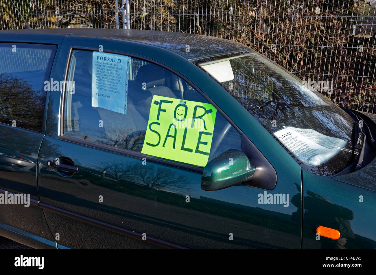 car with sale sign stockfotos car with sale sign bilder alamy auto for sale sign