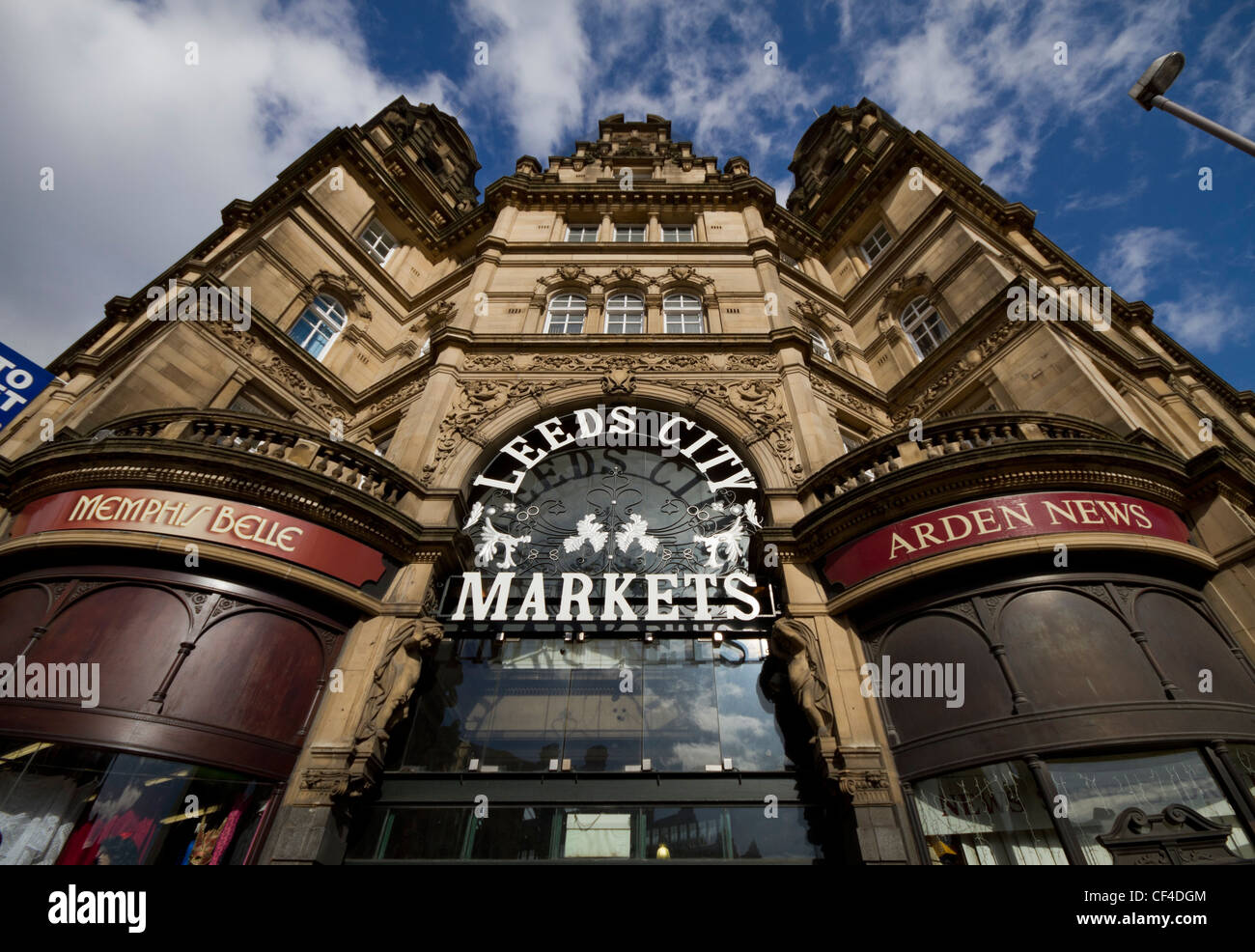 Leeds Kirkgate Market ist der größte überdachte Markt in Europa. Stockfoto