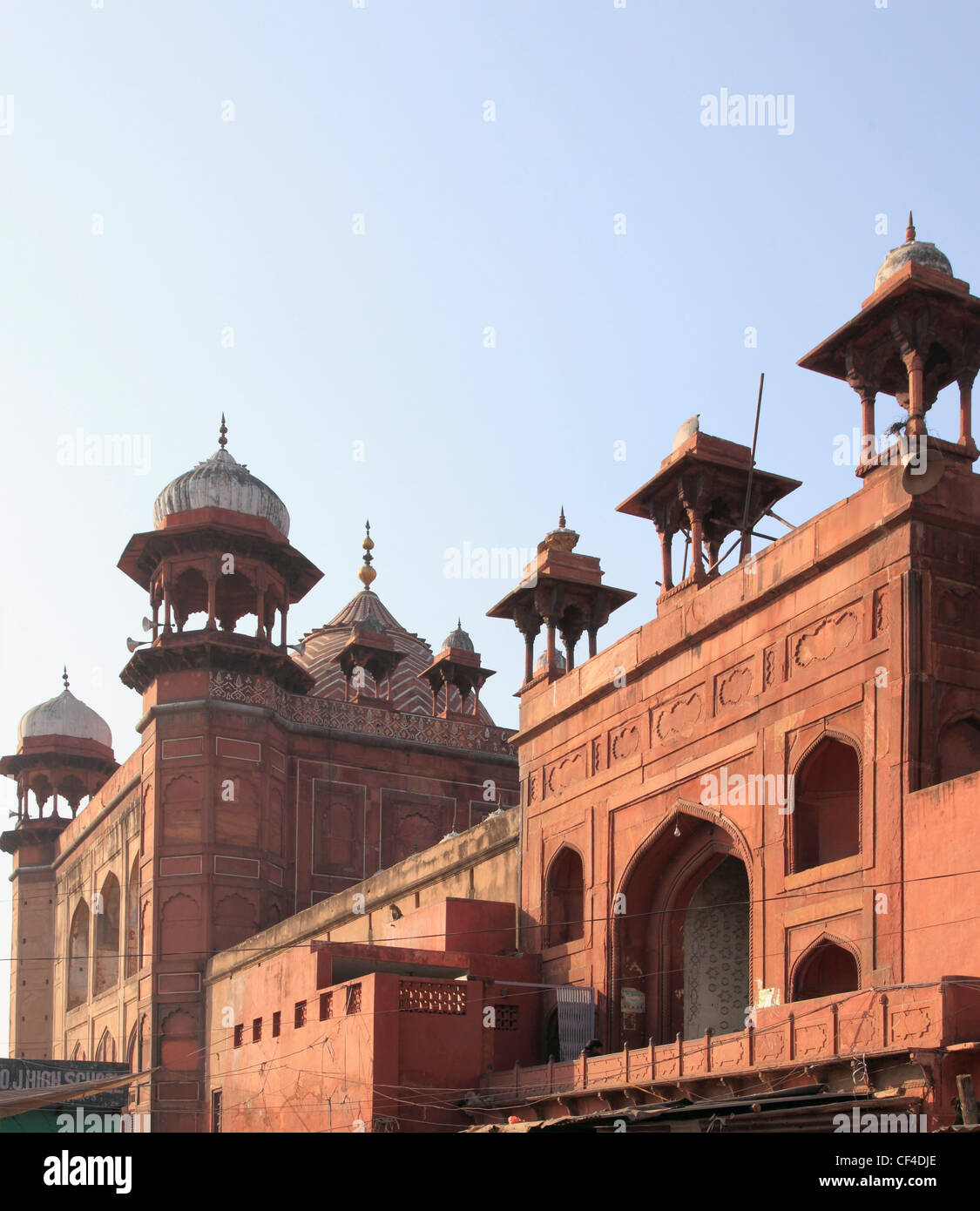 Uttar Pradesh, Indien, Agra, Jama Masjid Moschee, Stockfoto