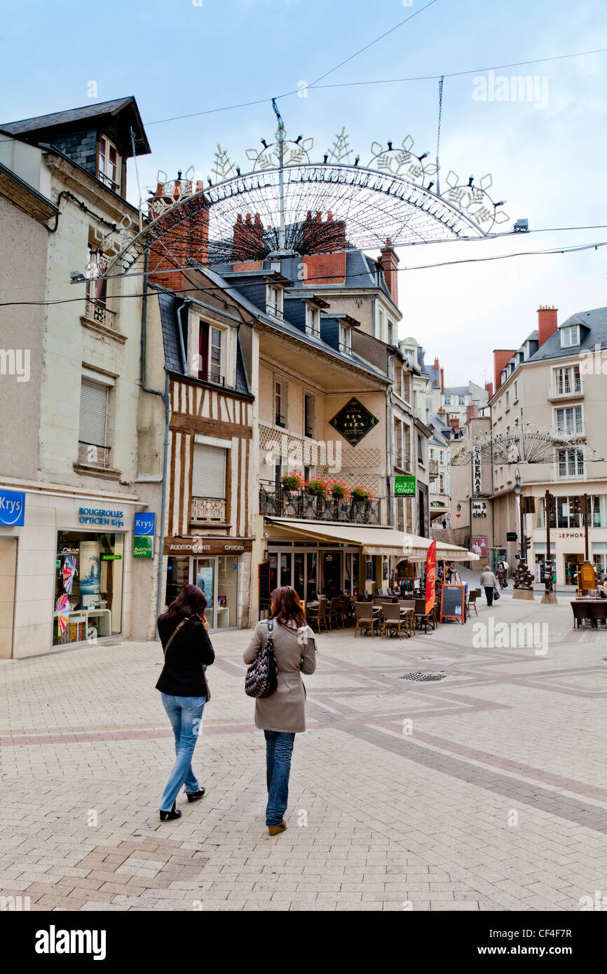 Die alte Stadt Blois an der Loire, Frankreich. Stockfoto