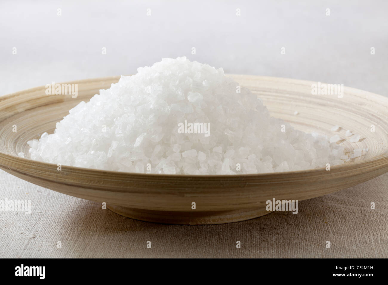Meer-Salz-Granulat Stockfoto