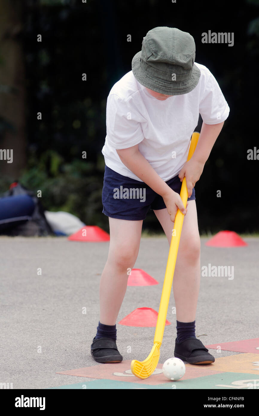 Grundschule Sporttag 2010 Stockfoto
