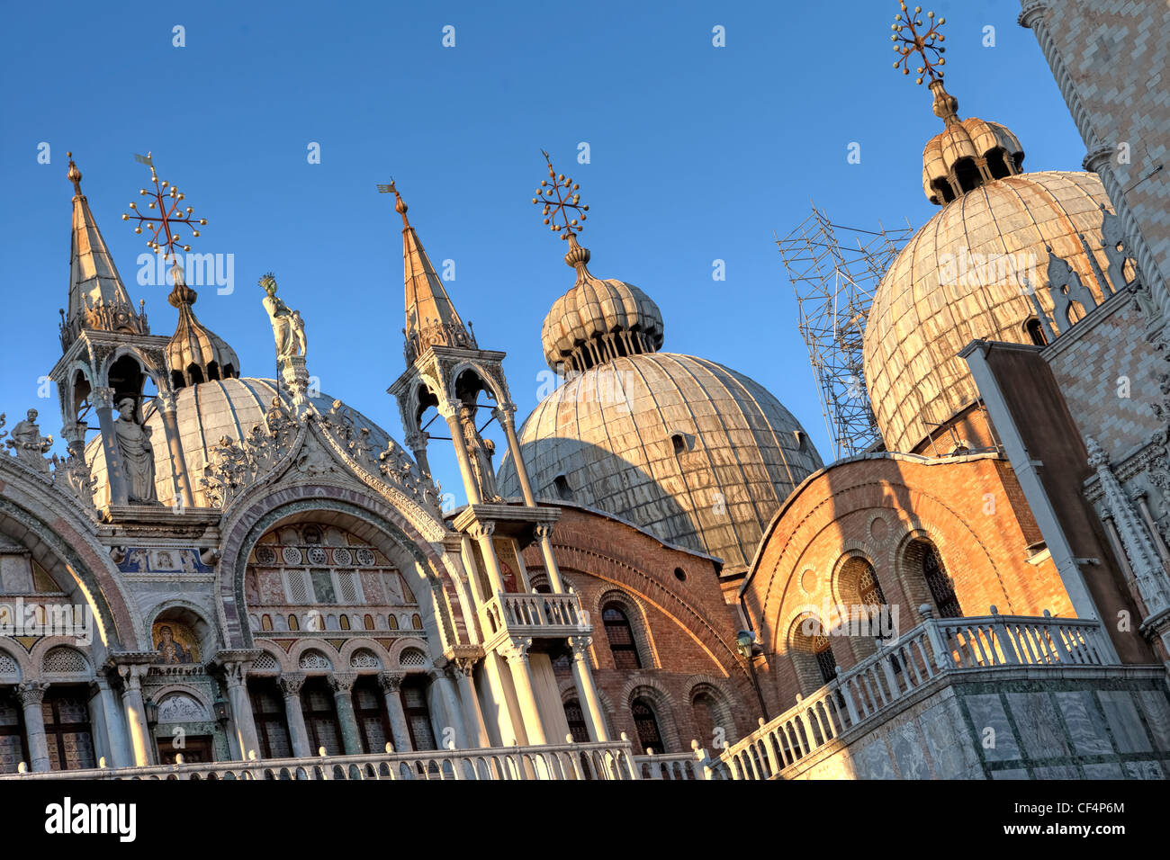 Markusplatz, Venedig, Veneto, Italien, Nahaufnahme Stockfoto