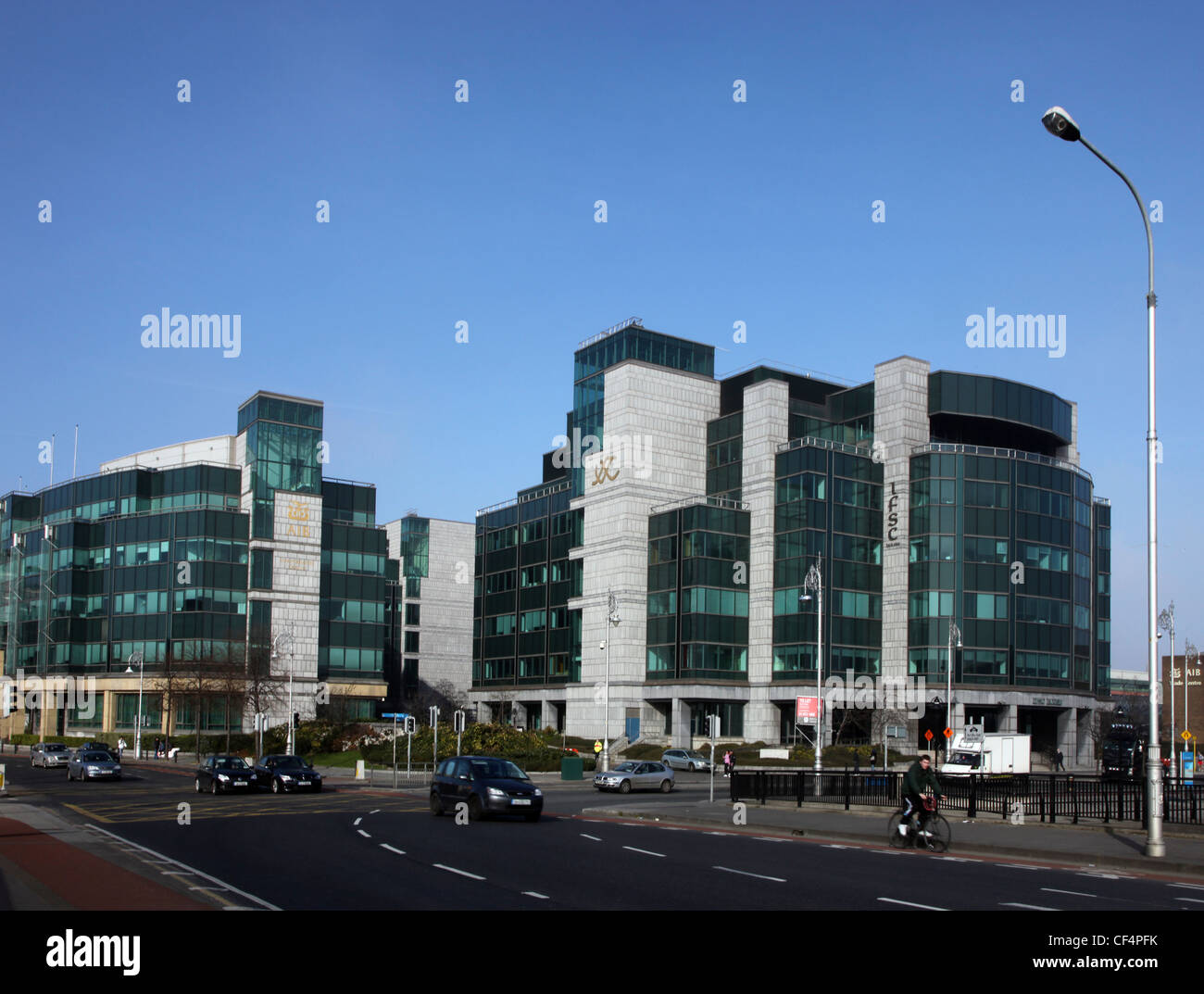 Die AIB-Niederlassung in International Financial Services Centre (IFSC) im Bereich der Nordwand von Dublin. Stockfoto