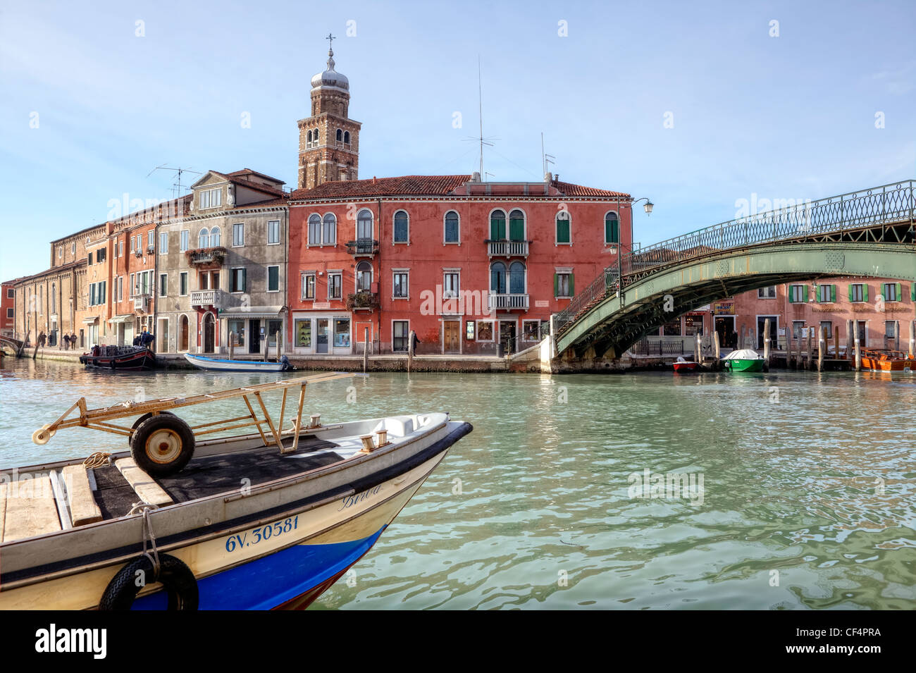 Murano, Canale Ponte Lungo, Veneto, Italien Stockfoto