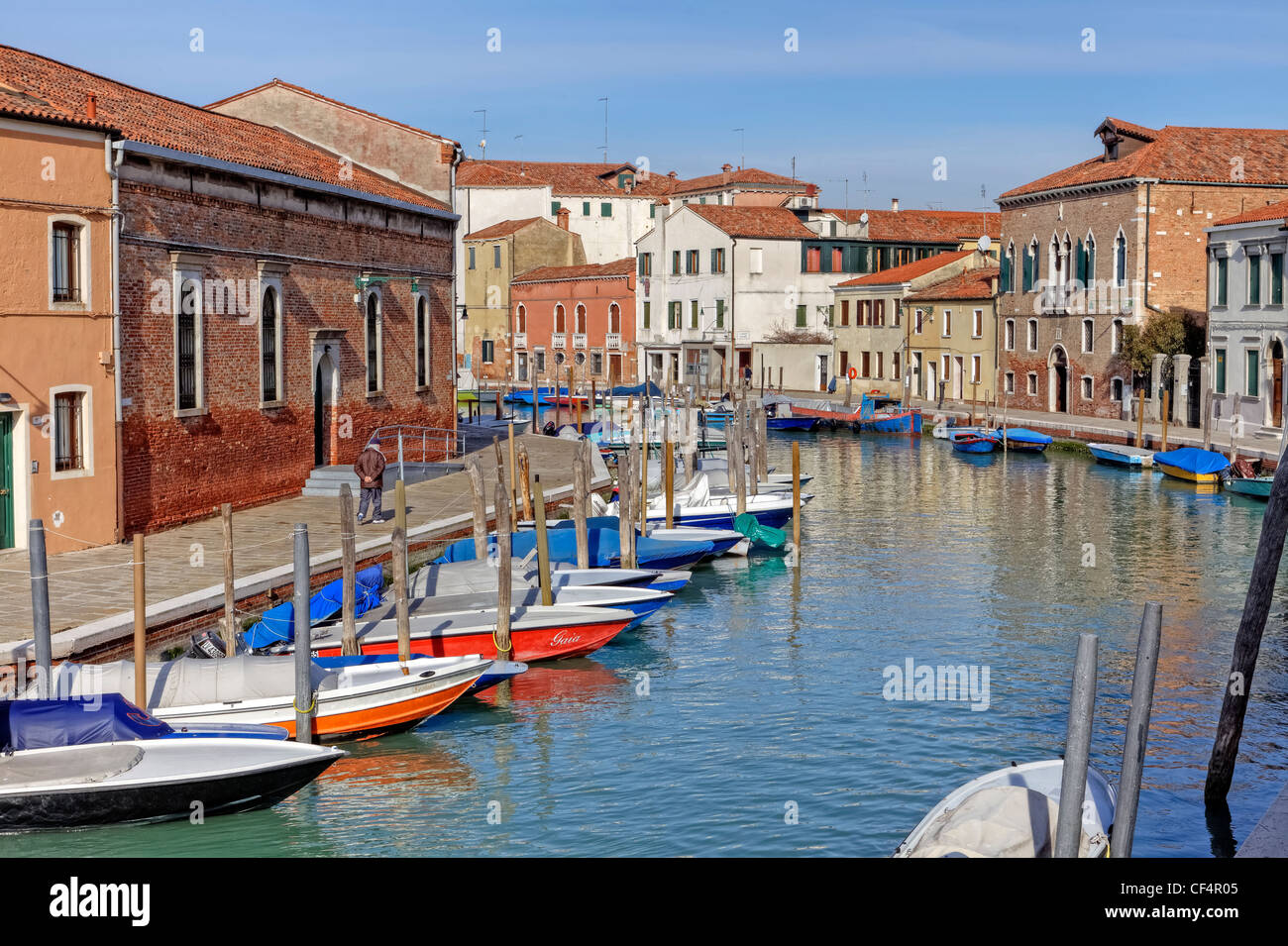 Canale di San Donato, Murano, Veneto, Italien Stockfoto