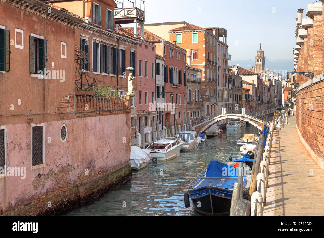 Rio della Fornace, Dorsoduro, Venedig, Veneto, Italien Stockfoto