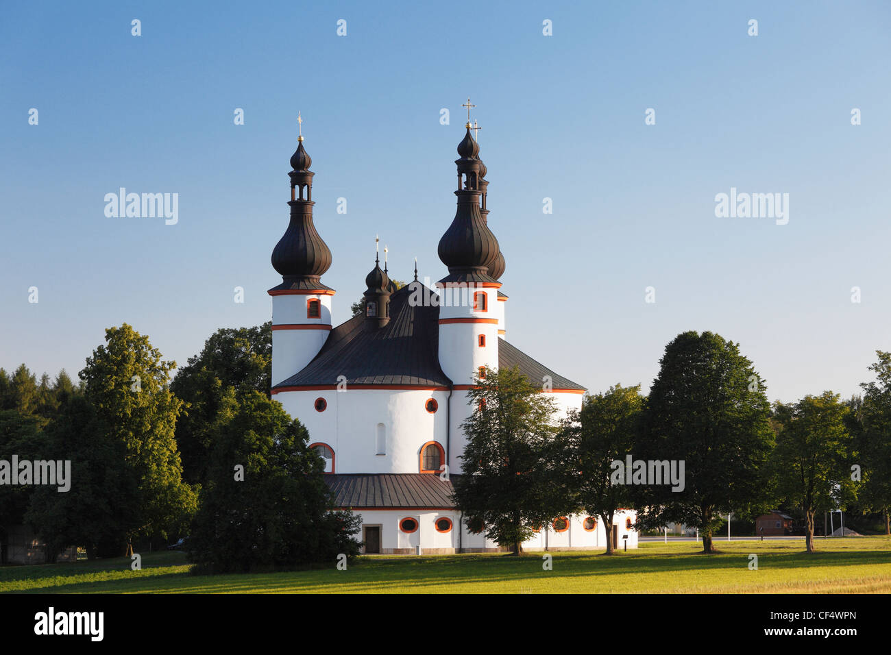 Deutschland, Bayern, Oberpfalz, Waldsassen, Ansicht der Pilgernden Kirche Stockfoto