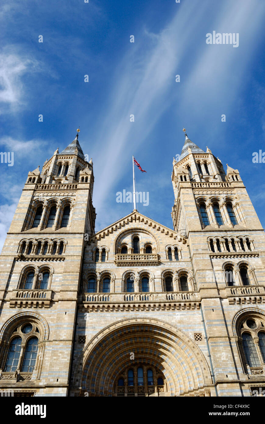 Der Cromwell Road Eingang in das Natural History Museum in London. Stockfoto