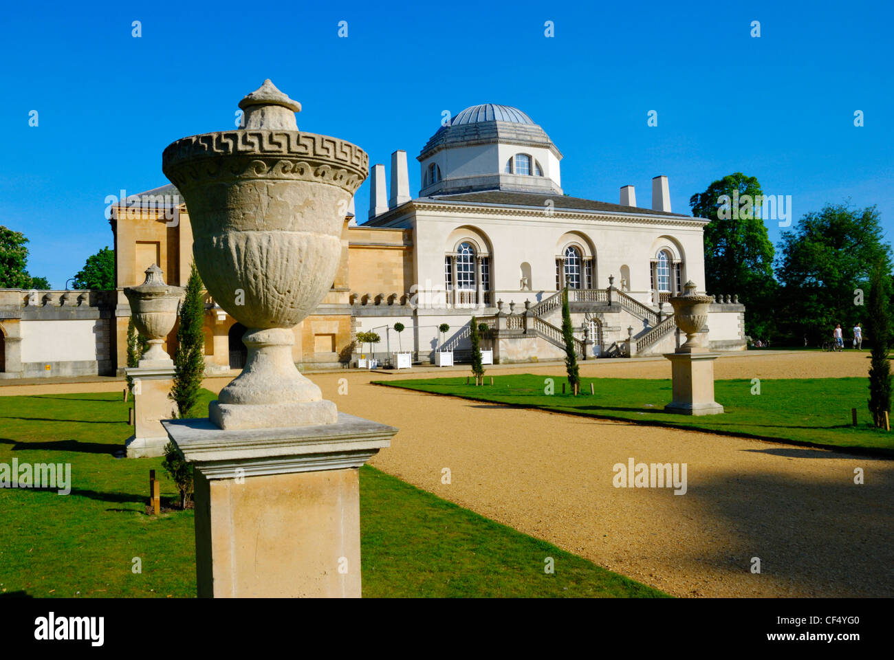 Chiswick House und Gärten, einer Neo-palladianische Villa dritten Earl of Burlington im Jahre 1729, seine Kunstsammlung zu präsentieren eine Stockfoto