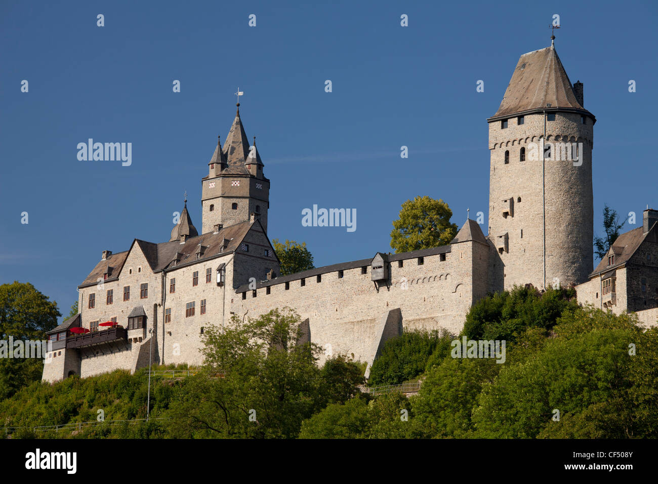 Burg Altena, Altena, Lennetal, Sauerland, Nordrhein-Westfalen, Deutschland, Europa Stockfoto