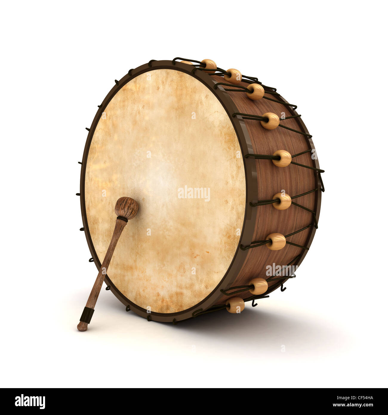 Ramadan drum 3D gerendert isoliert Stockfoto