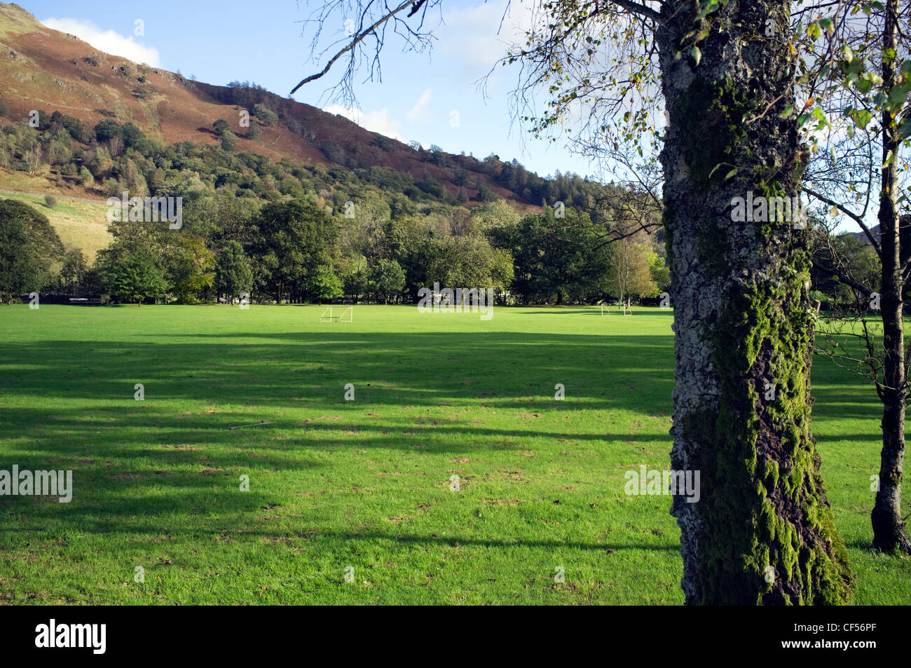 Broadgate Meadow Park in einem idyllischen Lakeland einstellen, Grasmere, Cumbria, England Stockfoto