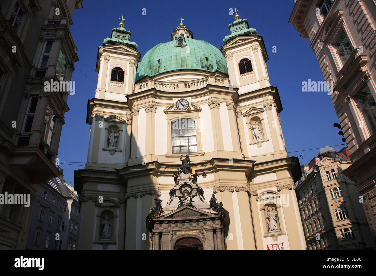 Österreich, Wien, St. Peters Kirche Stockfoto