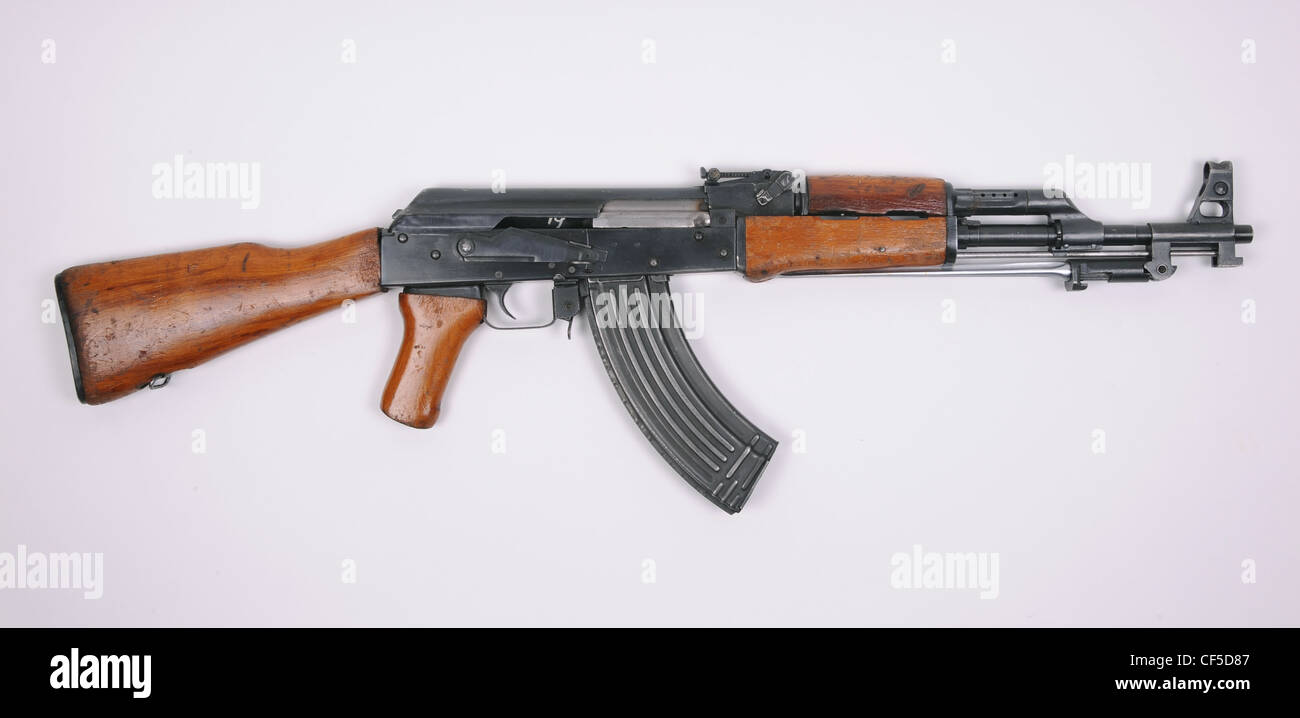 Albanische gemacht Variante der chinesischen Art 56 gestempelte Empfänger Gewehr, ASh78 Typ1 (Automatiku Shqiptar 78 Tipp-1). Stockfoto