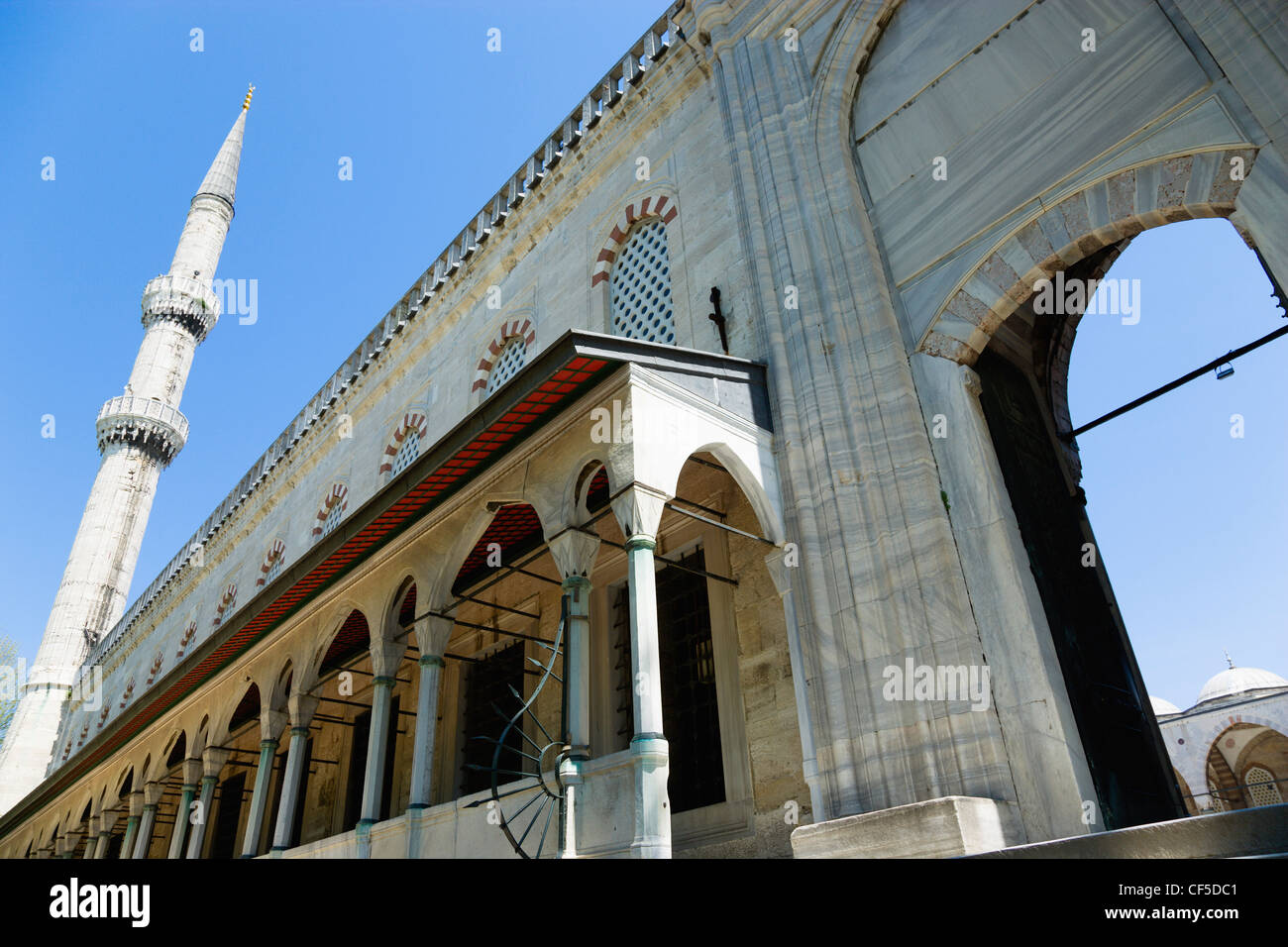 Türkei, Istanbul, Blick auf blaue Moschee Stockfoto