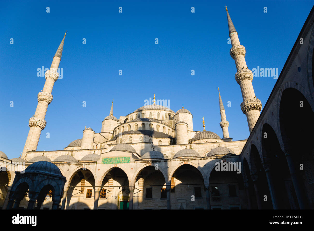 Türkei, Istanbul, Blick auf blaue Moschee Stockfoto