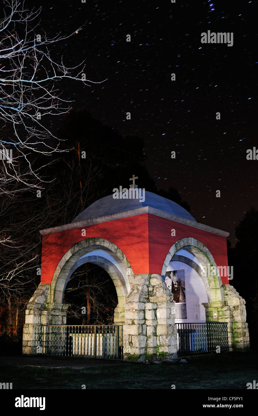 Wallfahrtskirche von Santa Maria de A Franqueira, A Cañiza, Galizien, Spanien Stockfoto